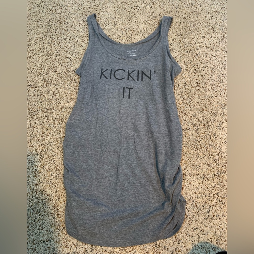 Motherhood Gray Tank Top - Kickin' It